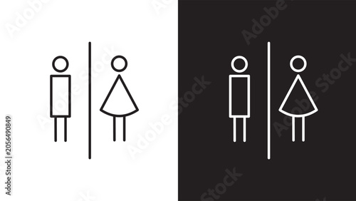 Bild auf Leinwand Lavatory Symbol