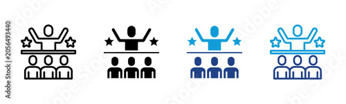 Foto Leadership Web icon with multiple style collection