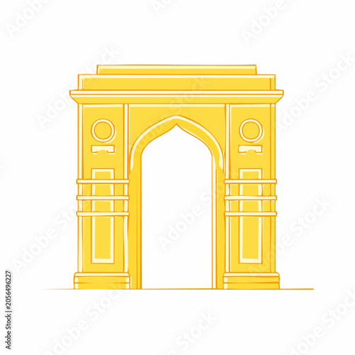 Golden Archway Illustration