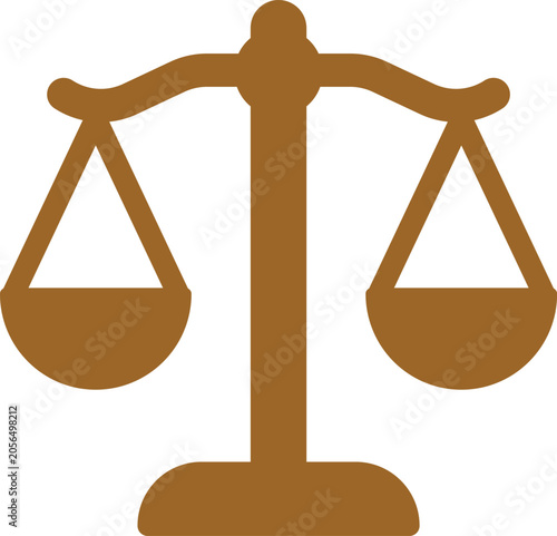 Scales of Justice Icon - Law, Legal and Fairness Concept