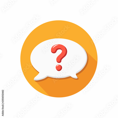 Question Mark in Speech Bubble Icon