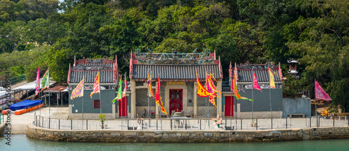 Aerial View of Kwan Tai Old Temple, Tai O, Lantau Island, Hong Kong