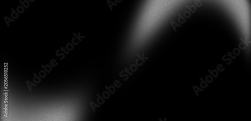 Abstract dark background with soft flowing light waves, web banner design