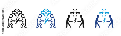 Canvastavla Conflict Web icon with multiple style collection