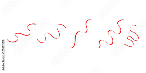 Bild auf Leinwand Indonesian Flag Ribbon