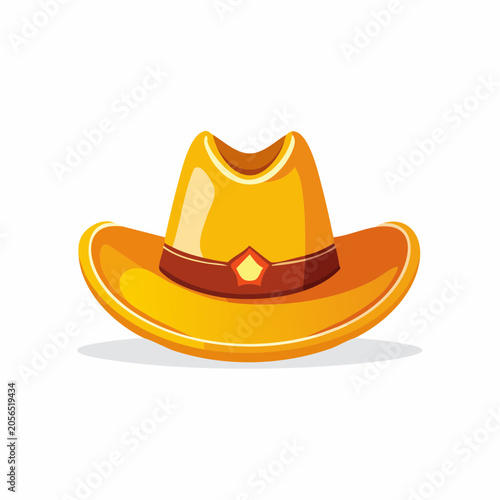 Yellow Cowboy Hat Icon