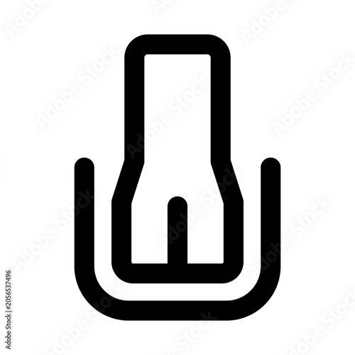Foto Utensil fork icon