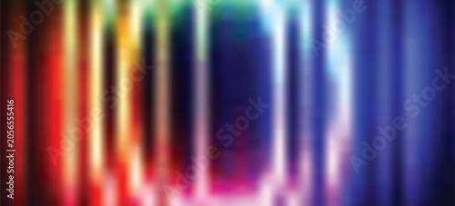 Obraz na płótnie Vibrant circular gradient pattern with ribbed fractal glass texture effect blending neon rainbow colors