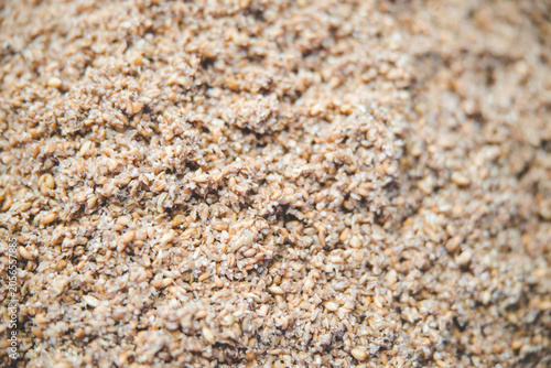 Fotografija Crushed malt grain for brewing
