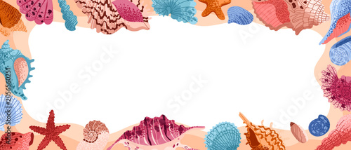 Foto Seashell banner