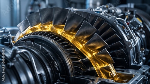 Industrial Gas Turbine Engine Maintenance with Golden Synthetic Oil Lubrication