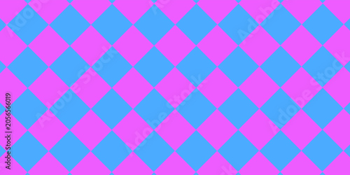 Vibrant Purple And Blue Checkerboard Pattern Background — Retro Geometric Abstract Seamless Design