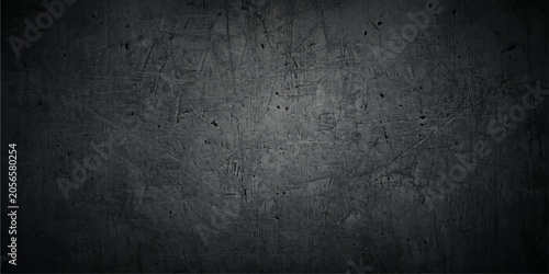 Canvas-taulu Dark Grunge Metal Texture Background with Aged Concrete Wall Surface Design