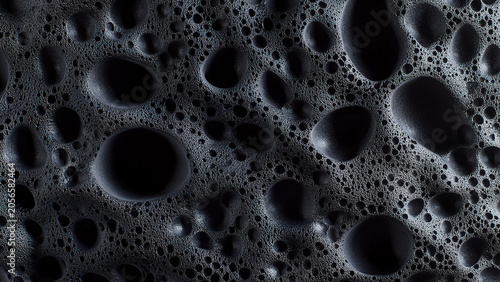 black foam sponge circle hole texture 