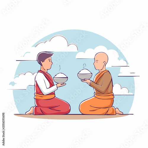 Monk Receiving Alms