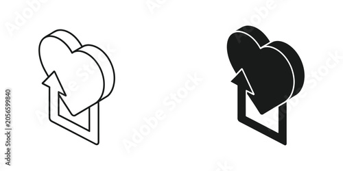 Foto Two Black and White Chess Knights Facing Each Other in Minimalist Line Art Vecto