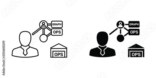 Business Team Collaboration and Data Processing Workflow Illustration