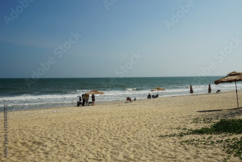 people on the beach