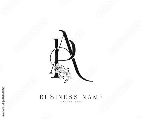 PA initial letters wedding  logo monogram
