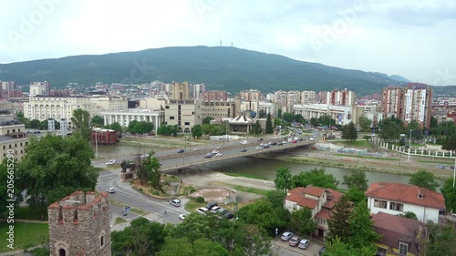 panorama of Skopje, North Macedonia