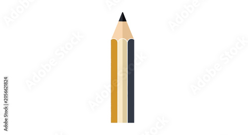 Cuadro en lienzo Wooden Pencil Vector Illustration
