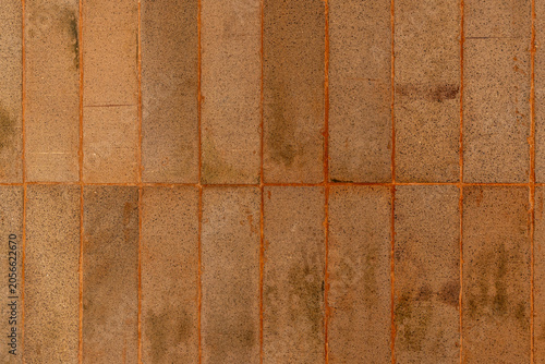 Vertical Brown Brick Wall Texture Background