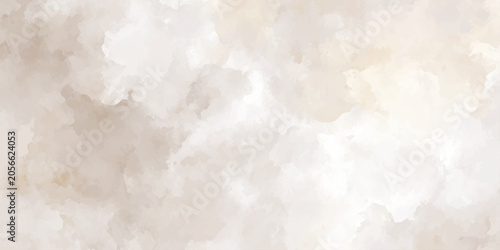 Canvas Print Watercolor cloud pattern with beige and white tones a soft and textured backgrou