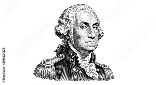Konstfotografi George Washington military leader portrait.