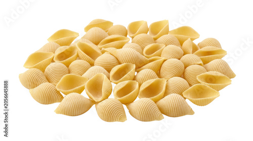 Conchiglie pasta shells are Italian food.