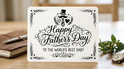 Father's Day card, Happy Father's Day message, Best Dad gift, Personalized greeting card