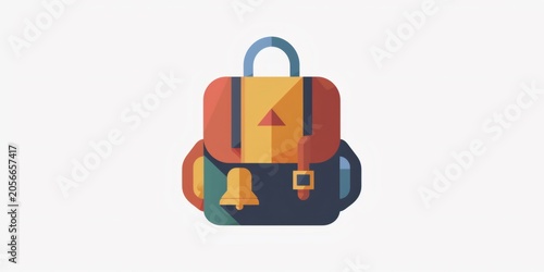 Backpack icon representing school, travel, and adventure
