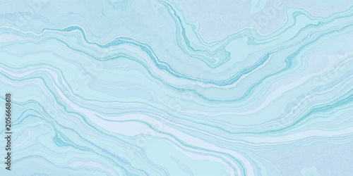 Bild auf Leinwand Abstract blue water wave seamless ocean background design with flowing water sur