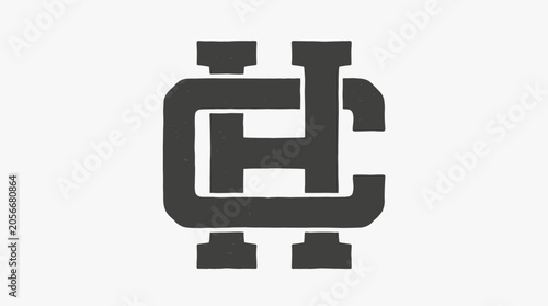 Monogram logo featuring interlocking letters C and H.