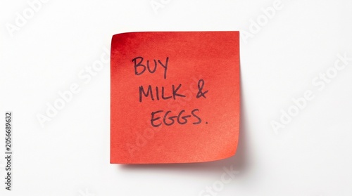 Sticky note reminder. Post it note paper. red sheets for notes isolated with clipping path on background.