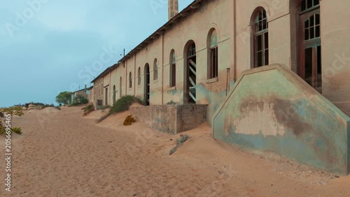 Abandoned ghost town buildings of Kolmanskop, Namibia