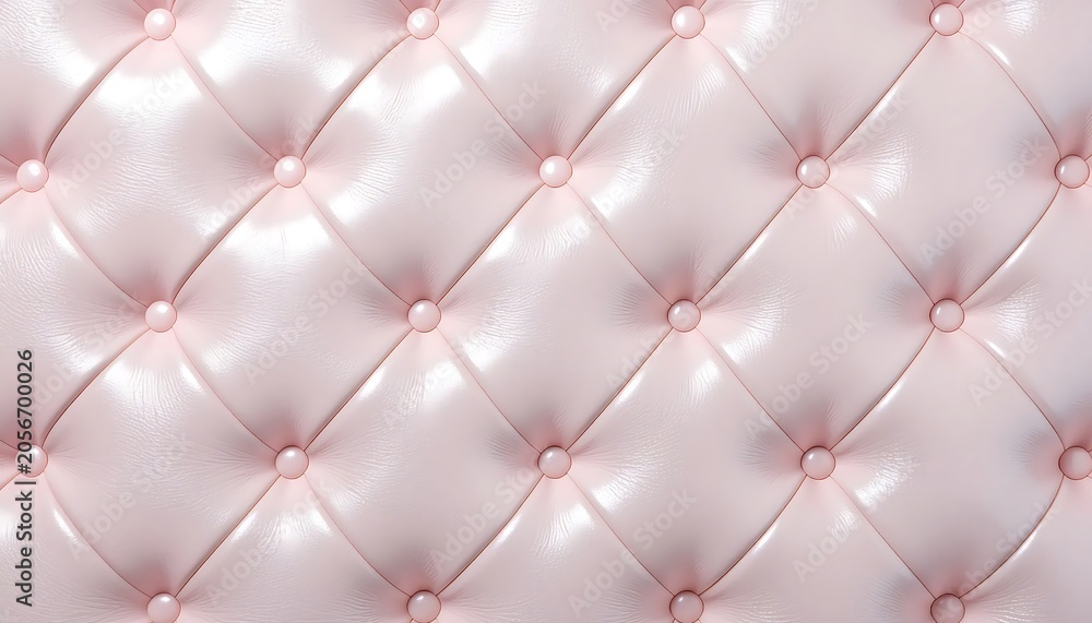 Naklejka premium Pink Tufted Leather Background Texture