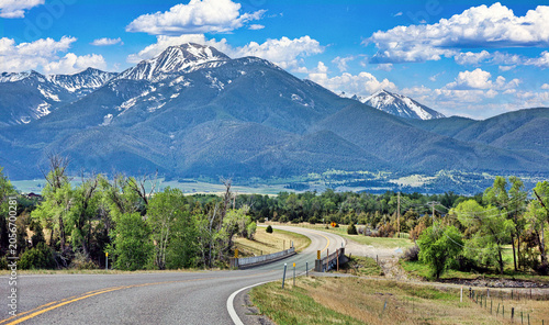 Montana's Paradise Valley, just north of Yellowstone National Park, lies at the base of the Absaroka Mountains