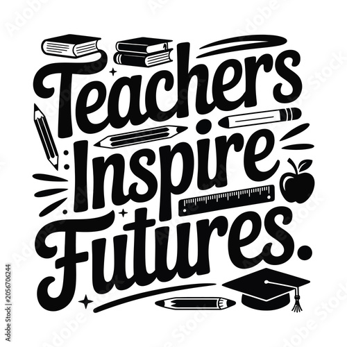 Teachers day t-shirt design template. Teacher Quotes Design