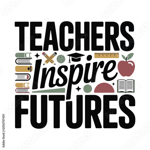 Teachers day t-shirt design template. Teacher Quotes Design