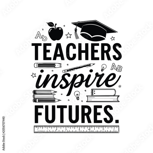 Teachers day t-shirt design template. Teacher Quotes Design