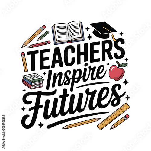 Teachers day t-shirt design template. Teacher Quotes Design