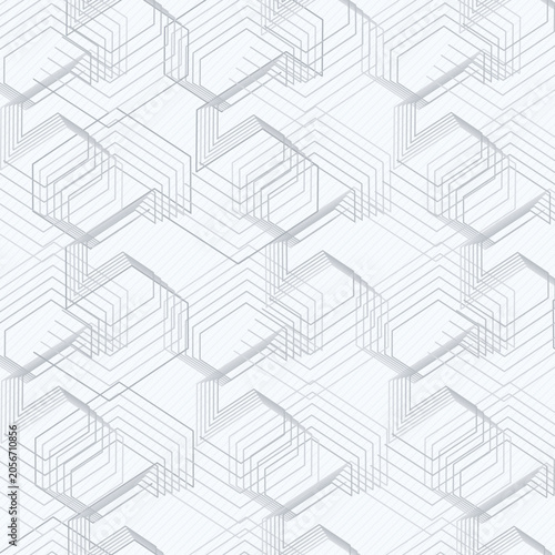 Contemporary Geometric Labyrinth Vector Background