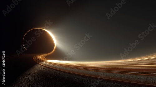 Shofar Sound Visualized as Golden Wave of Light in Surreal Sacred Concept