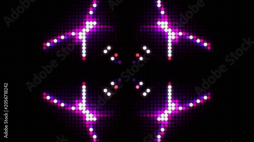 concert LED backdrop of Intersecting four side purple lights crisscross