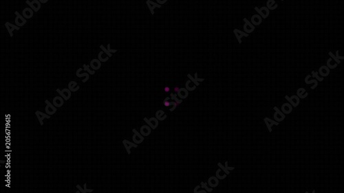pink circle light pulse on led screen panel
