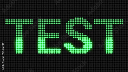 test letter dotted LED Panel