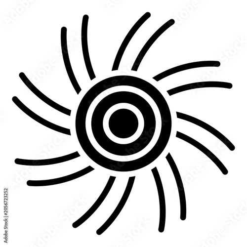 Billede på lærred Black hole Icon