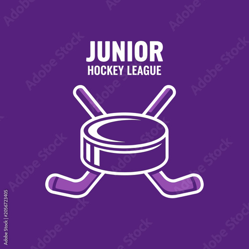 Junior Hockey League Championship Emblem For Sports Teams