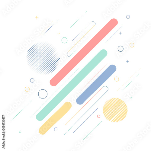 Abstract Geometric Shapes Design