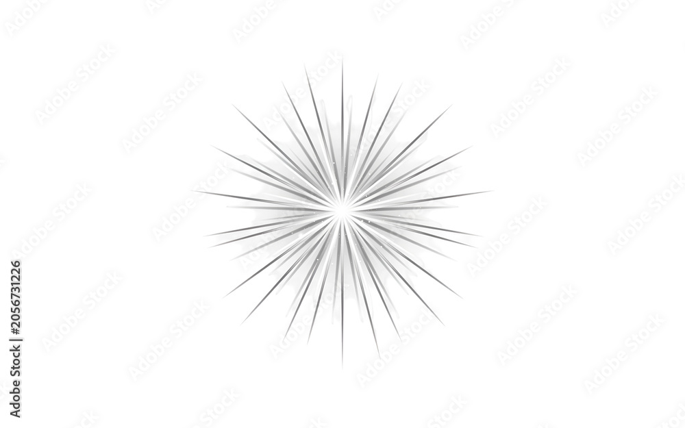 Obraz premium Grey burst explosion sparkle effect
